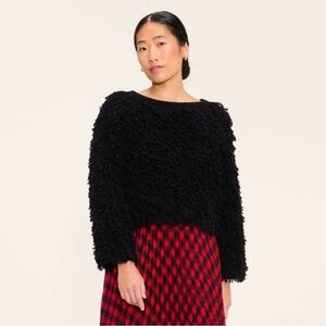 NWT- Woolrich Black Textured Women's Top